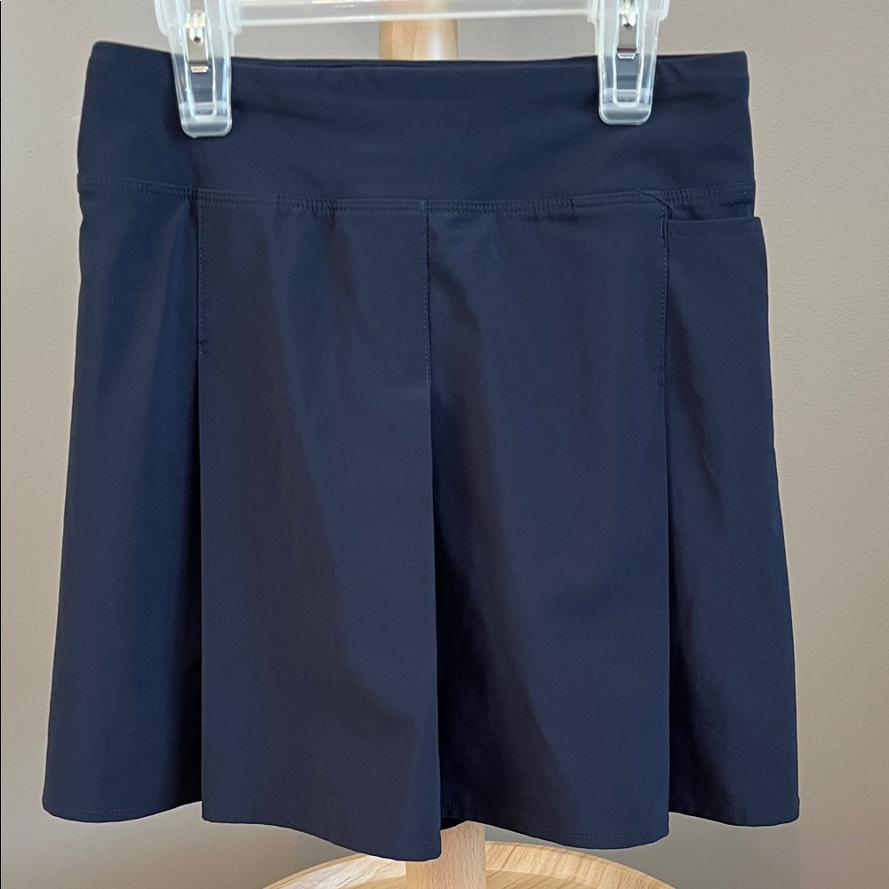 Athleta Girl Navy Blue Pleated School Days Skort X-Small 6